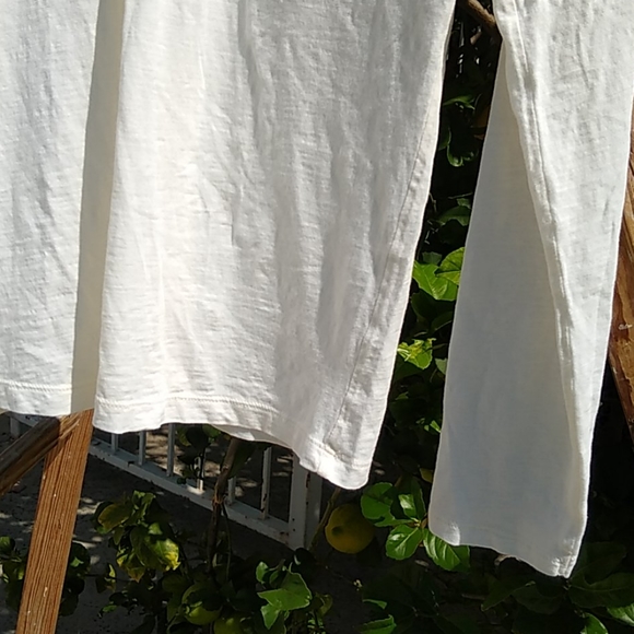 Loft Vanilla Long Sleeve Gathered Scoop Neck Tee M - Picture 5 of 5